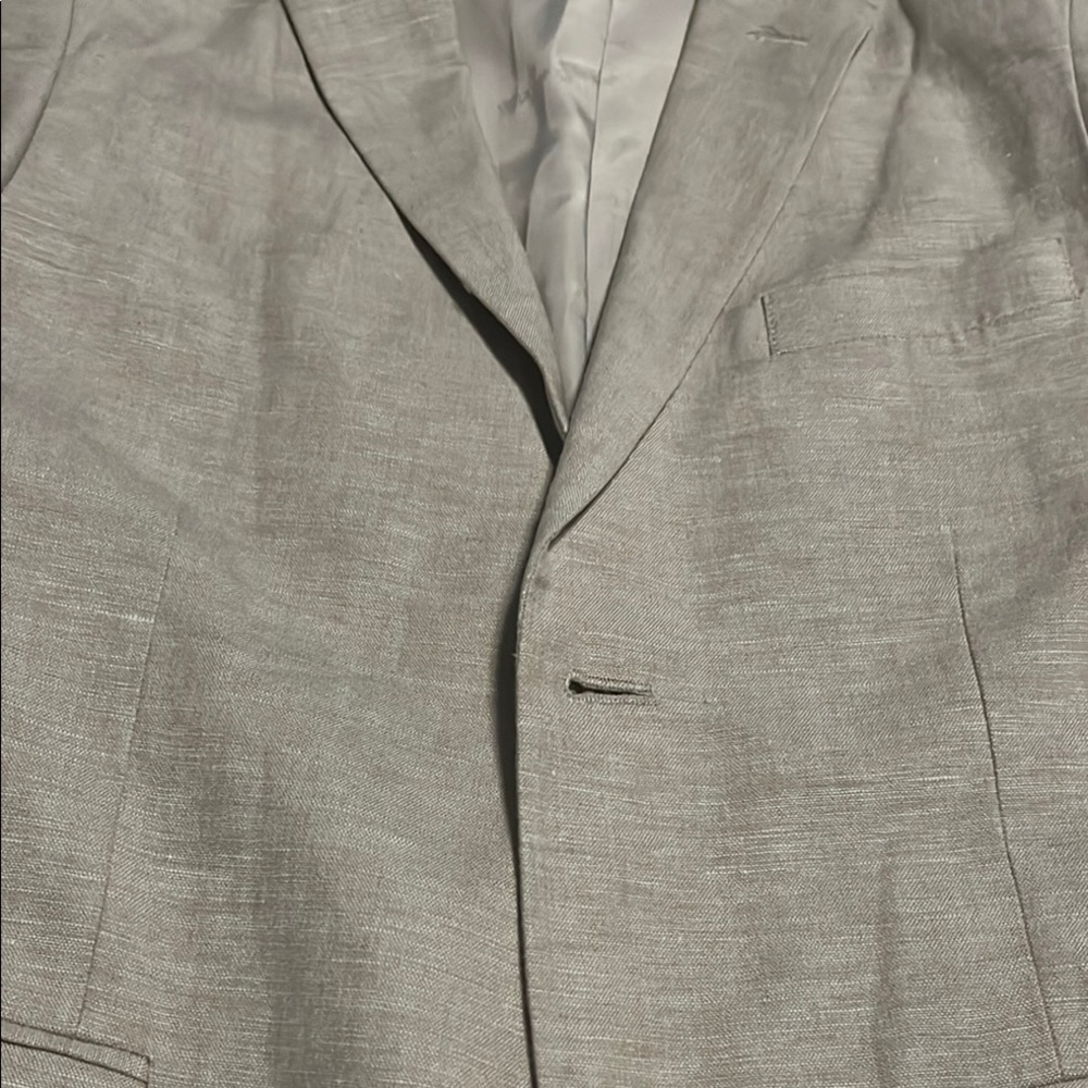 Calvin Klein kids (10-12) Gray Sport Coat with Textured Linen Finish